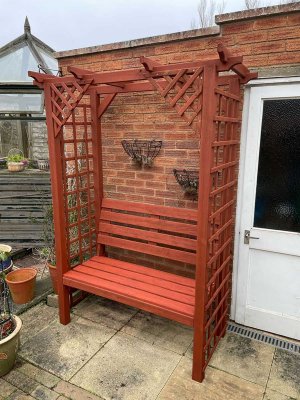 Renovated garden seat